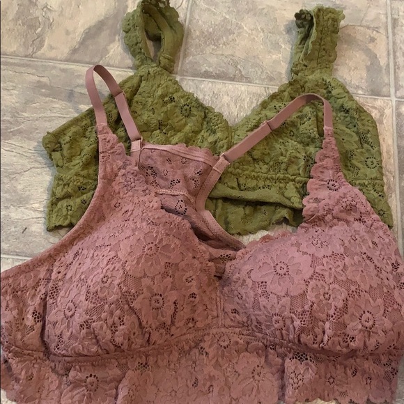 aerie Other - Set of 2 Aerie Bralettes Size L